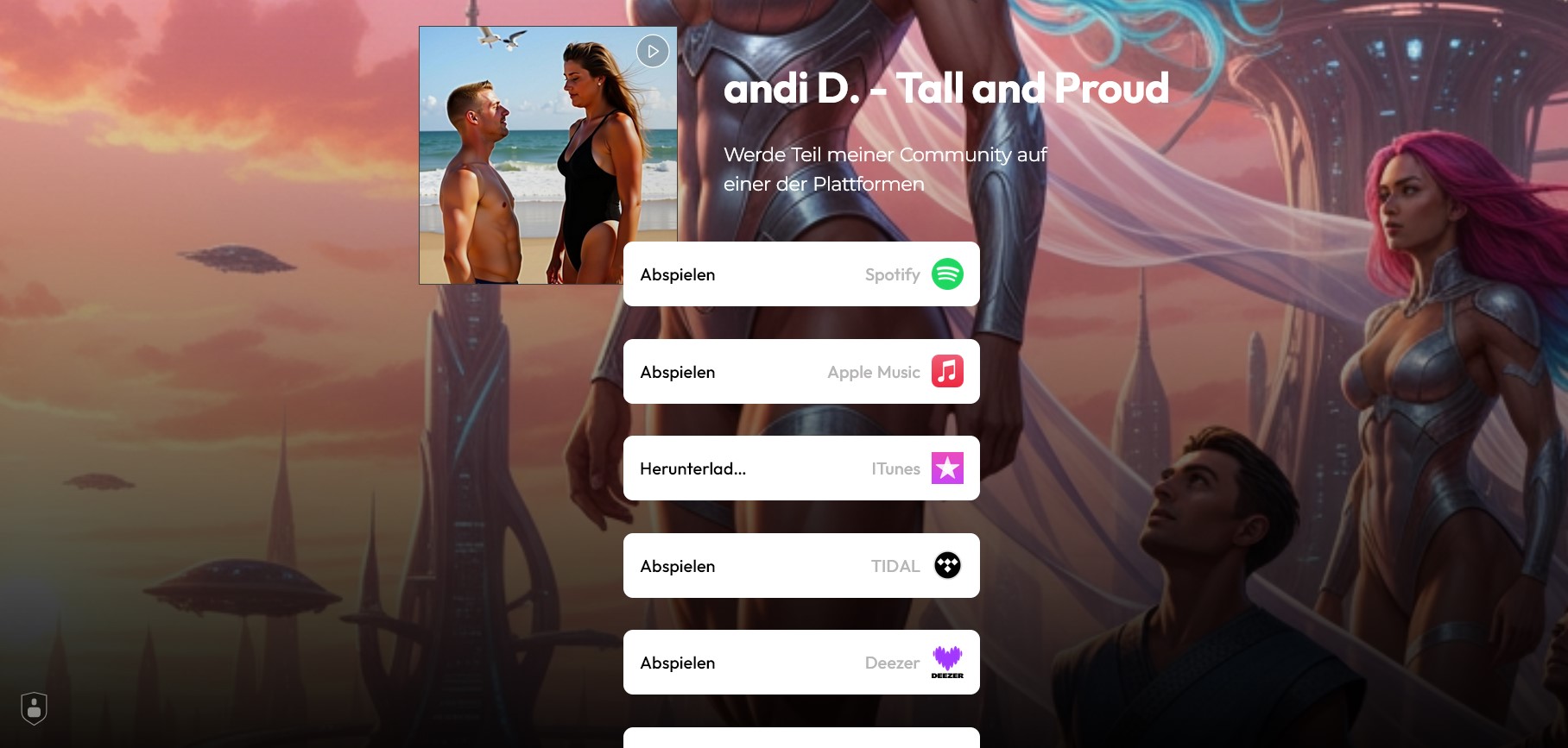 Links zu meinen Musikplattformen