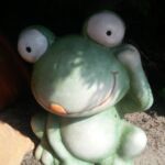 Frosch als Gartendeko